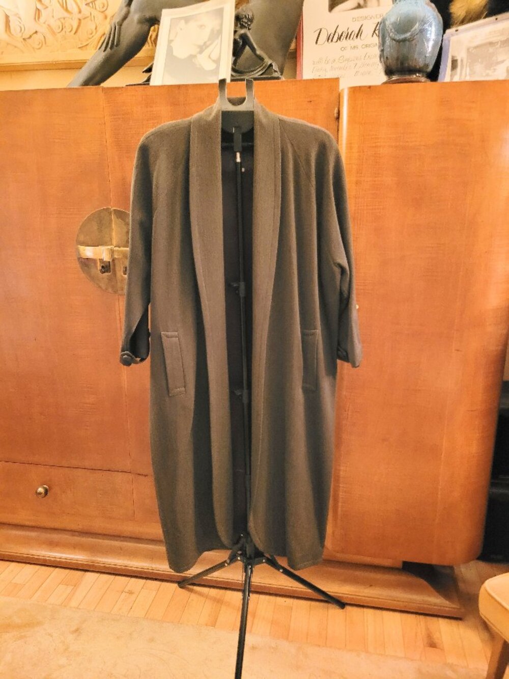 Debora Kuchme Long Wool Cardigan Coat